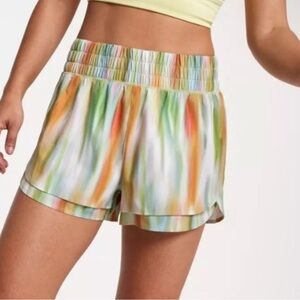 CALIA by Carrie Underwood Orange and Green Athletic Shorts